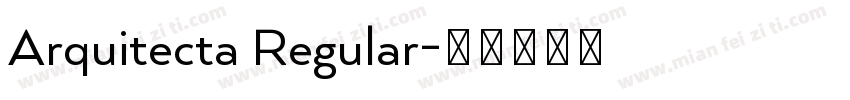 Arquitecta Regular字体转换